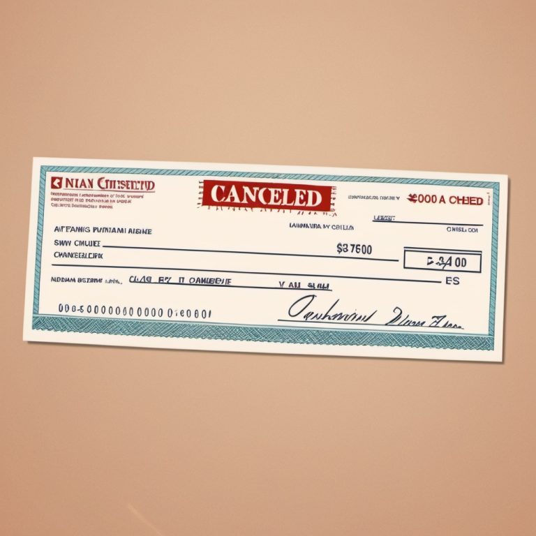 Cancelled cheque